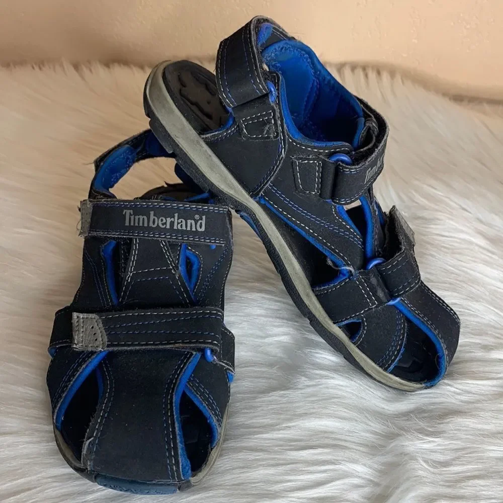 Timberland Boys Black & Blue Sandals / Water Sandals Size 3